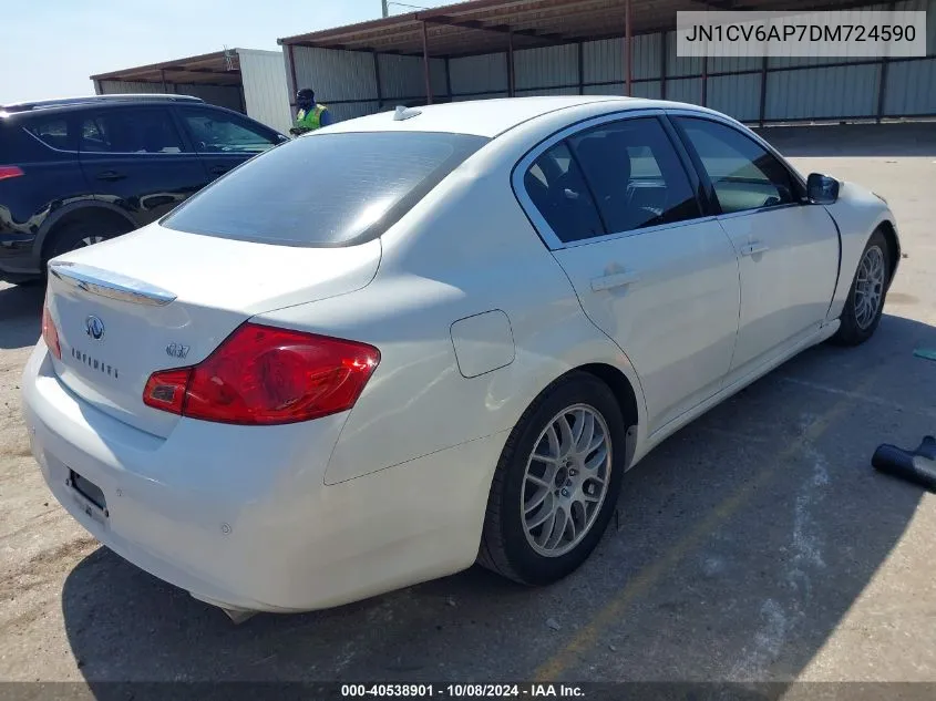 2013 Infiniti G37 Journey VIN: JN1CV6AP7DM724590 Lot: 40538901