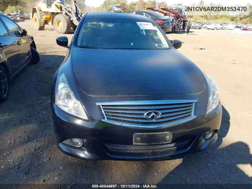 2013 Infiniti G37X VIN: JN1CV6AR2DM353470 Lot: 40544697