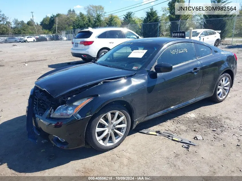 2013 Infiniti G37X VIN: JN1CV6EL3DM982564 Lot: 40556218