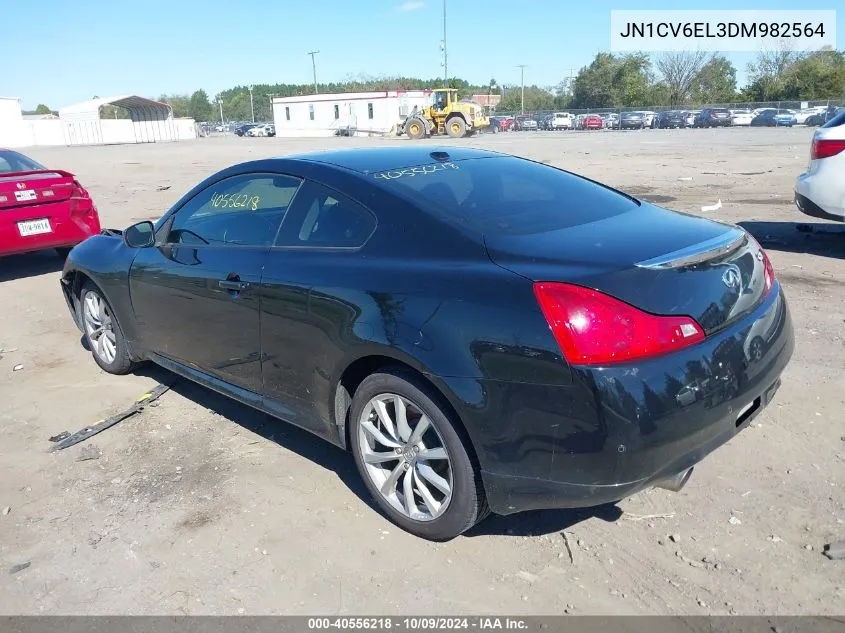 2013 Infiniti G37X VIN: JN1CV6EL3DM982564 Lot: 40556218