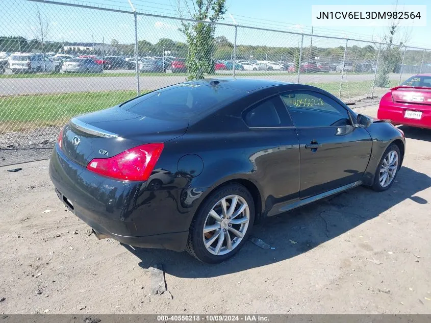 2013 Infiniti G37X VIN: JN1CV6EL3DM982564 Lot: 40556218