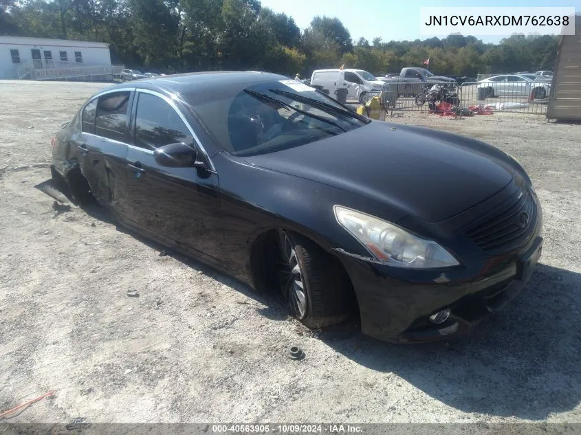 2013 Infiniti G37X VIN: JN1CV6ARXDM762638 Lot: 40563905