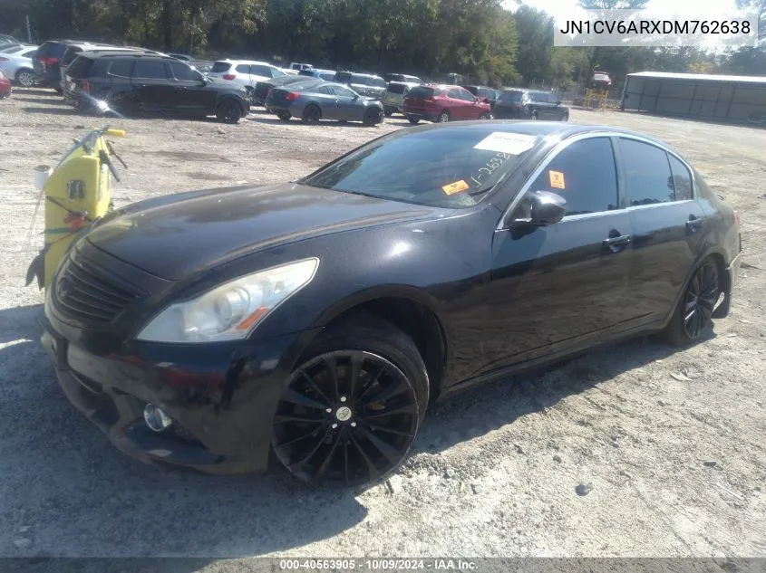 2013 Infiniti G37X VIN: JN1CV6ARXDM762638 Lot: 40563905