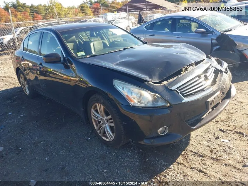 2013 Infiniti G37X VIN: JN1CV6AR0DM356853 Lot: 40564445