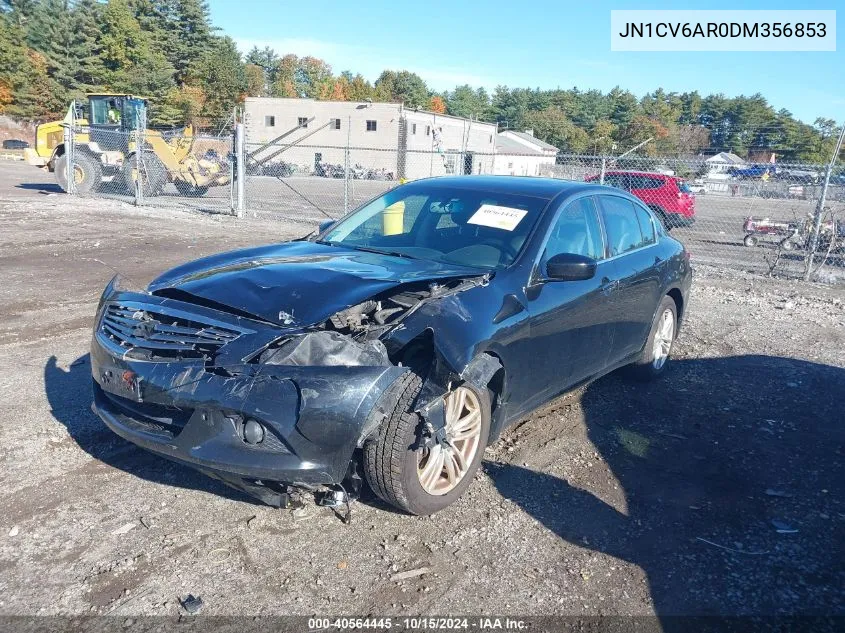 2013 Infiniti G37X VIN: JN1CV6AR0DM356853 Lot: 40564445