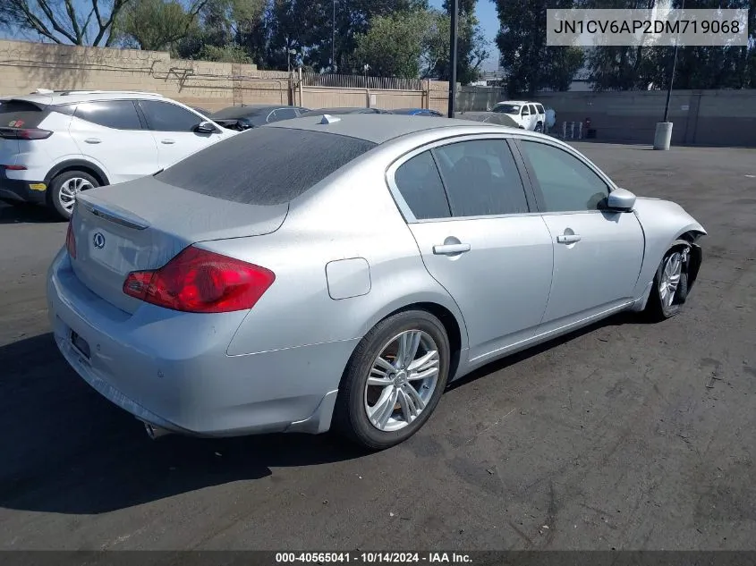 2013 Infiniti G37 Journey VIN: JN1CV6AP2DM719068 Lot: 40565041