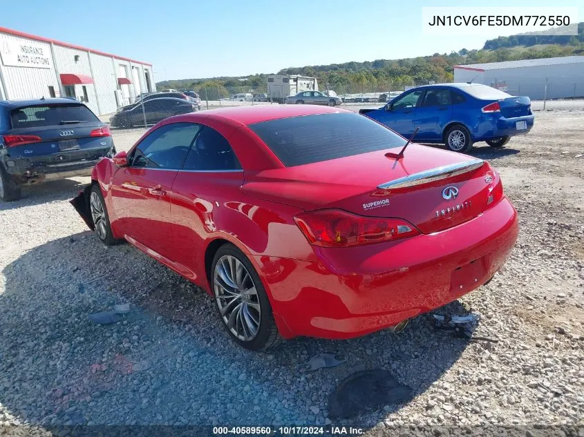 2013 Infiniti G37 VIN: JN1CV6FE5DM772550 Lot: 40589560