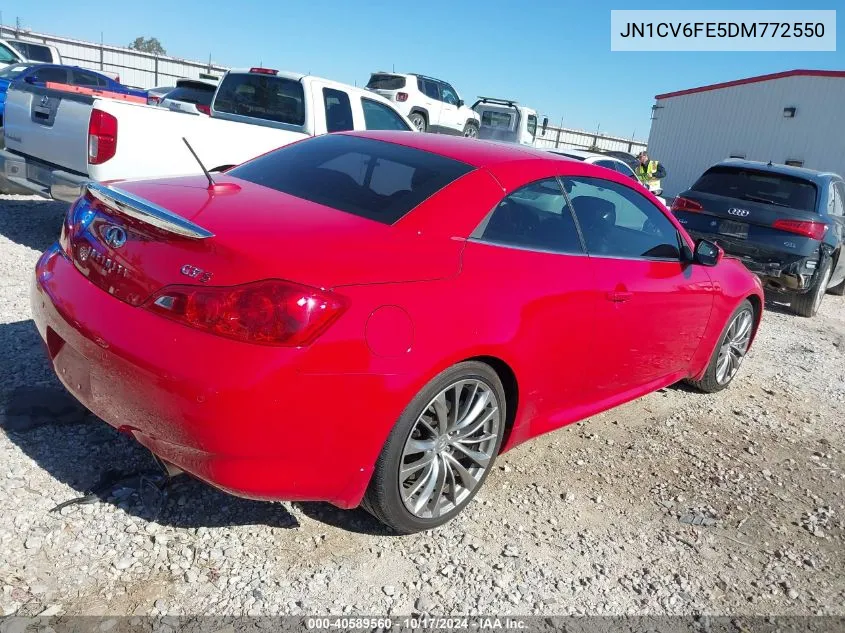 2013 Infiniti G37 VIN: JN1CV6FE5DM772550 Lot: 40589560