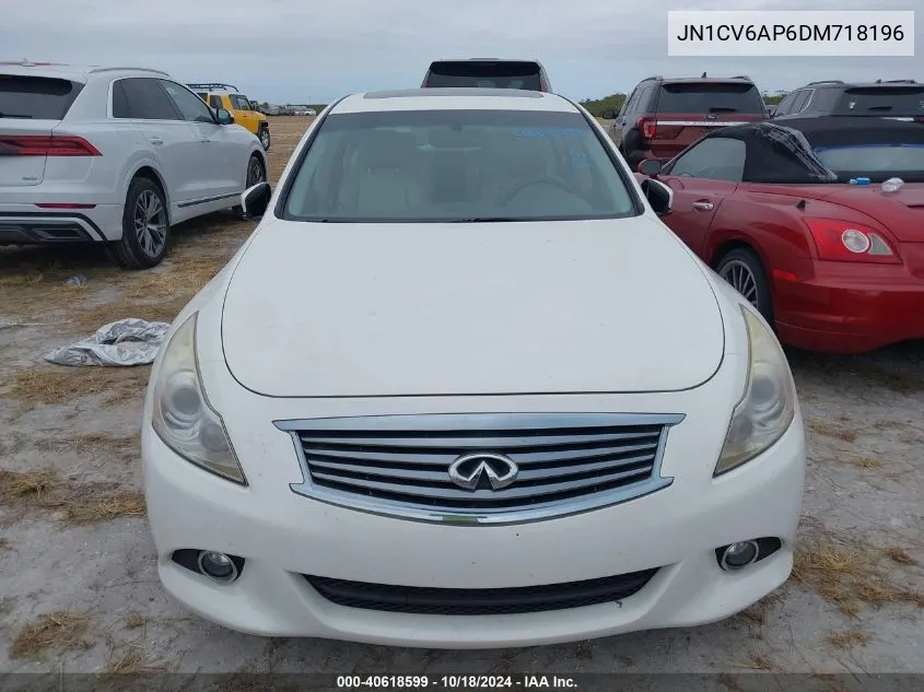 2013 Infiniti G37 Journey/Sport VIN: JN1CV6AP6DM718196 Lot: 40618599