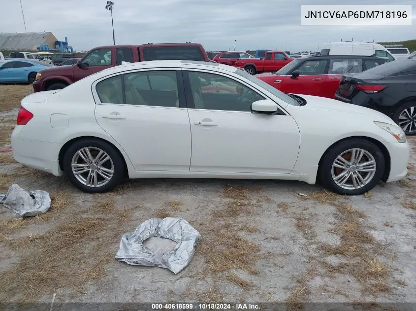 2013 Infiniti G37 Journey/Sport VIN: JN1CV6AP6DM718196 Lot: 40618599