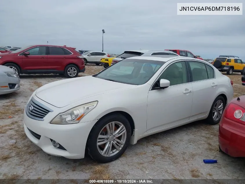 2013 Infiniti G37 Journey/Sport VIN: JN1CV6AP6DM718196 Lot: 40618599