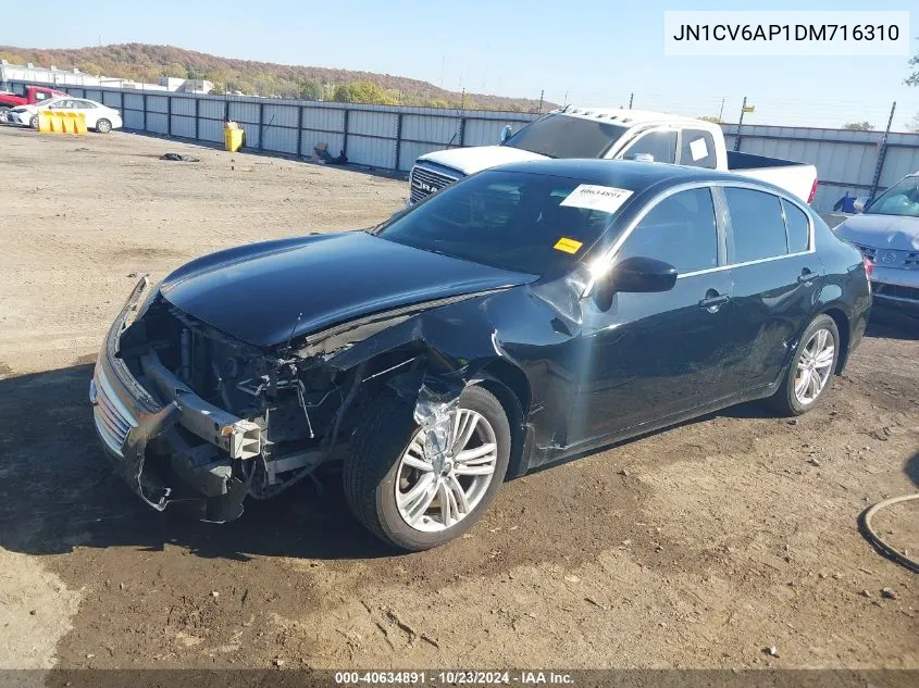 2013 Infiniti G37 Journey VIN: JN1CV6AP1DM716310 Lot: 40634891