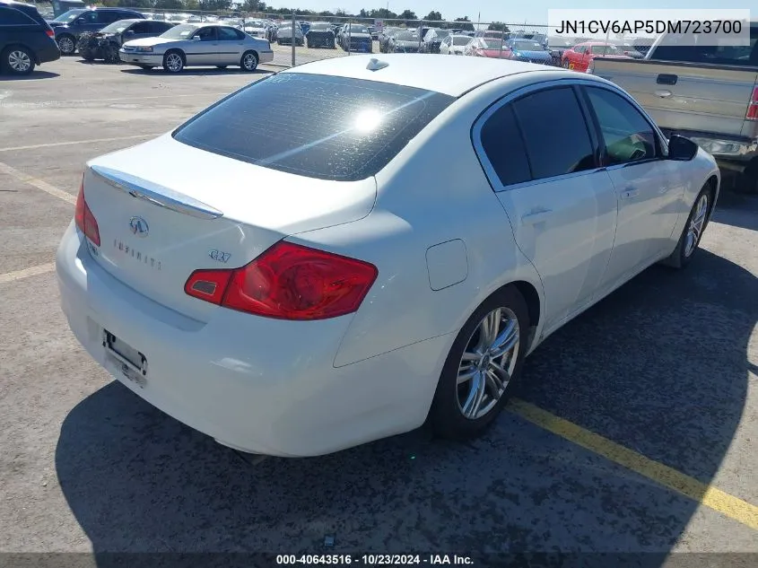 2013 Infiniti G37 Journey VIN: JN1CV6AP5DM723700 Lot: 40643516