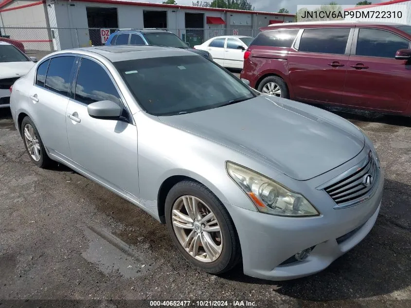 2013 Infiniti G37 Journey/Sport VIN: JN1CV6AP9DM722310 Lot: 40652477