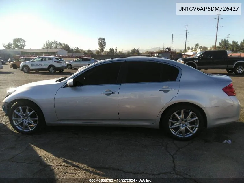 2013 Infiniti G37 Journey VIN: JN1CV6AP6DM726427 Lot: 40658782