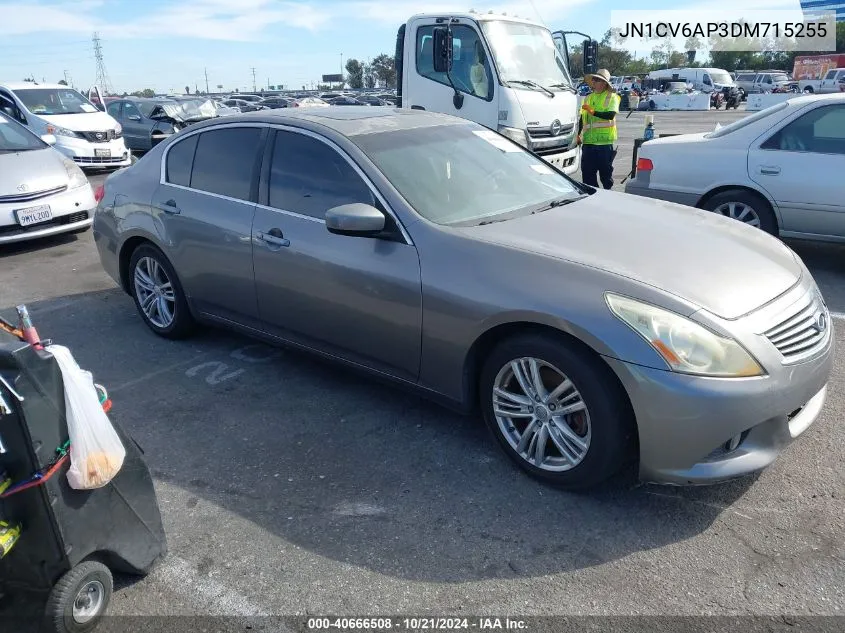 2013 Infiniti G37 Journey VIN: JN1CV6AP3DM715255 Lot: 40666508