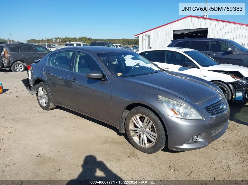 2013 Infiniti G37X VIN: JN1CV6AR5DM769383 Lot: 40667771