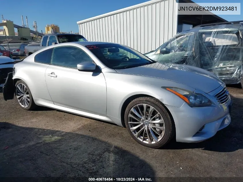 2013 Infiniti G37 Sport VIN: JN1CV6EK2DM923481 Lot: 40678454