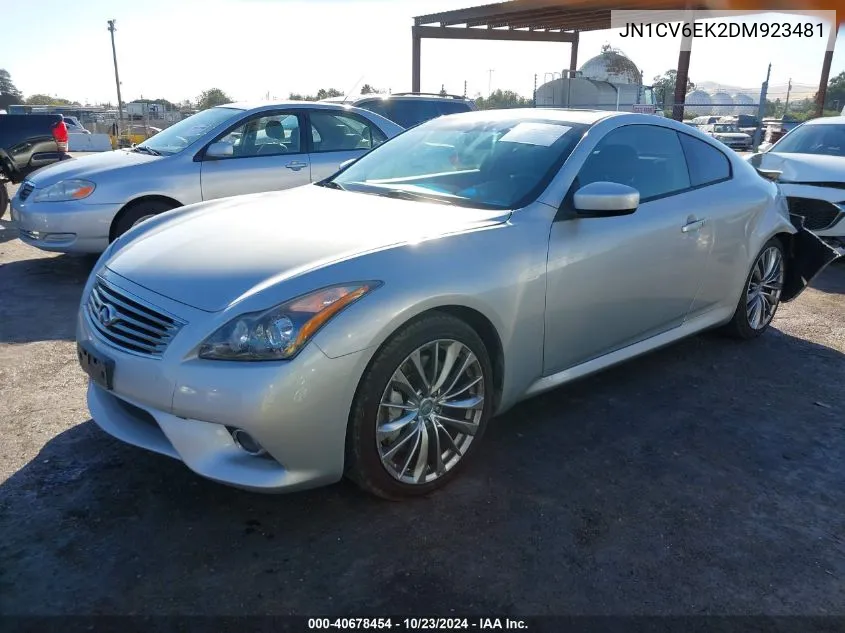 2013 Infiniti G37 Sport VIN: JN1CV6EK2DM923481 Lot: 40678454