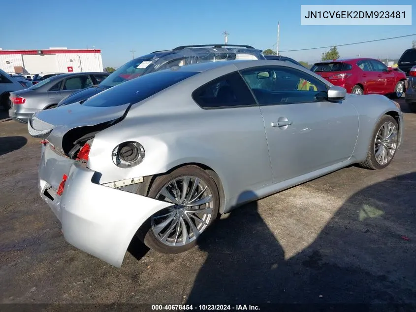 2013 Infiniti G37 Sport VIN: JN1CV6EK2DM923481 Lot: 40678454