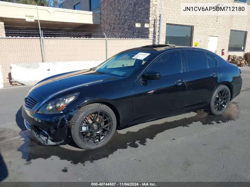 2013 Infiniti G37 Journey VIN: JN1CV6AP5DM712180 Lot: 40744507