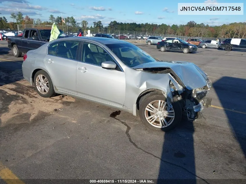 2013 Infiniti G37 Journey VIN: JN1CV6AP6DM717548 Lot: 40859415