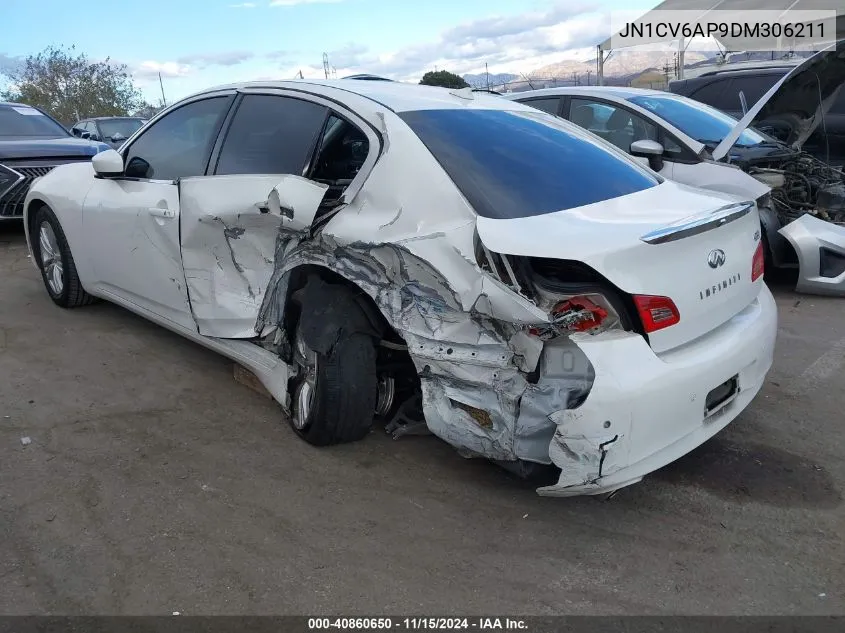 2013 Infiniti G37 Journey VIN: JN1CV6AP9DM306211 Lot: 40860650