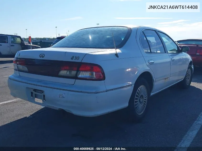 1998 Infiniti I30 Standard/Touring VIN: JNKCA21A6WT614408 Lot: 40059925