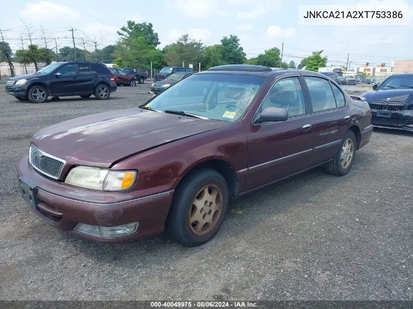 1999 Infiniti I30 Limited/Standard/Touring VIN: JNKCA21A2XT753386 Lot: 40049975