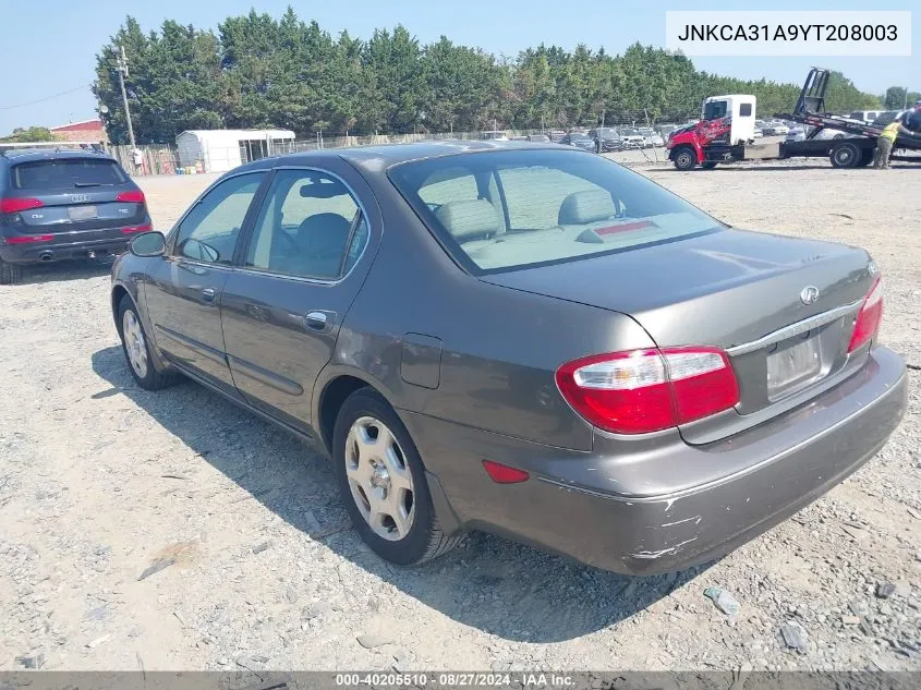 2000 Infiniti I30 Luxury/Touring VIN: JNKCA31A9YT208003 Lot: 40205510