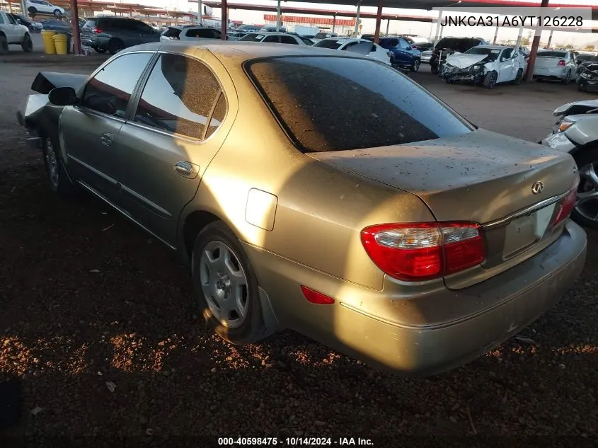 2000 Infiniti I30 Luxury/Touring VIN: JNKCA31A6YT126228 Lot: 40598475