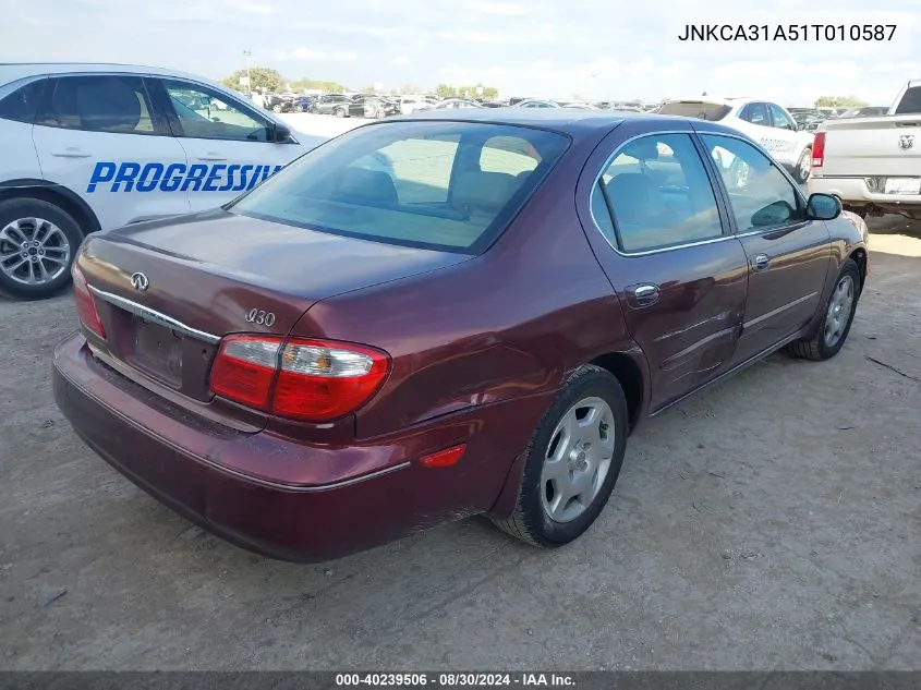 2001 Infiniti I30 Luxury VIN: JNKCA31A51T010587 Lot: 40239506