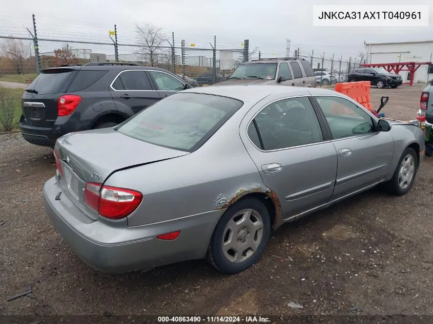 2001 Infiniti I30 Luxury VIN: JNKCA31AX1T040961 Lot: 40863490