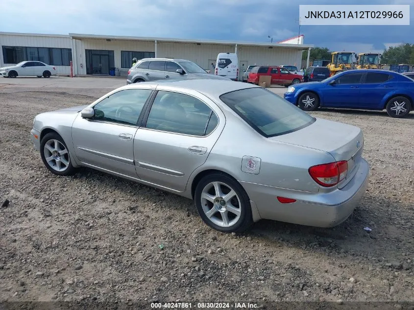 2002 Infiniti I35 Luxury VIN: JNKDA31A12T029966 Lot: 40247861