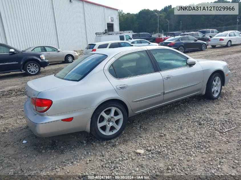 2002 Infiniti I35 Luxury VIN: JNKDA31A12T029966 Lot: 40247861