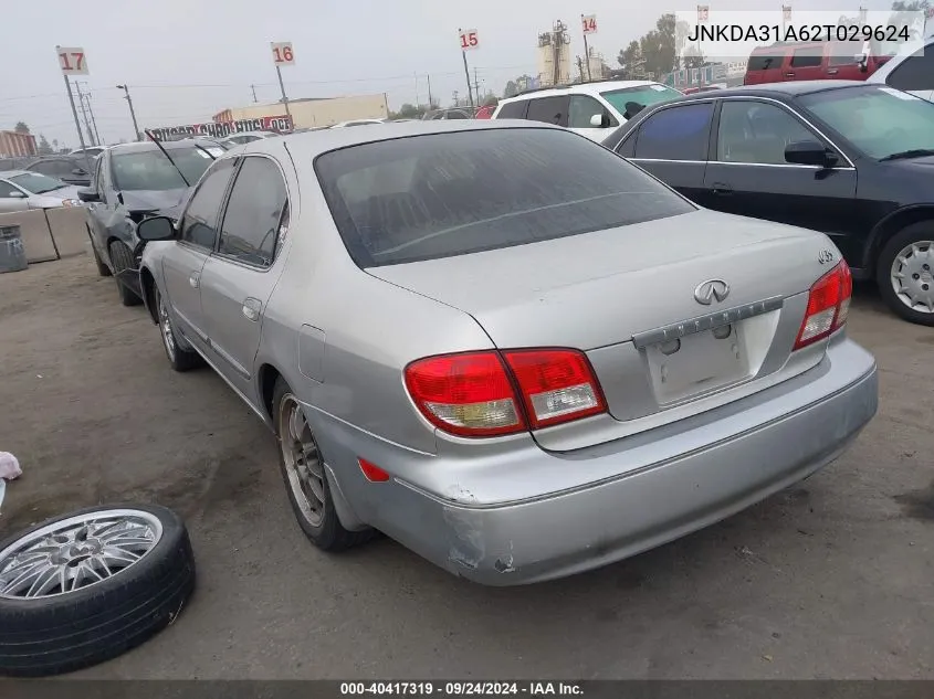 2002 Infiniti I35 VIN: JNKDA31A62T029624 Lot: 40417319