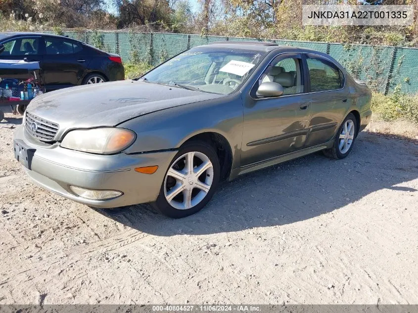 2002 Infiniti I35 Luxury VIN: JNKDA31A22T001335 Lot: 40804527