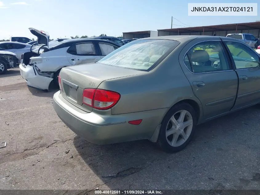 2002 Infiniti I35 Luxury VIN: JNKDA31AX2T024121 Lot: 40812581