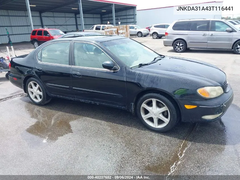 2003 Infiniti I35 Luxury VIN: JNKDA31A43T116441 Lot: 40237652