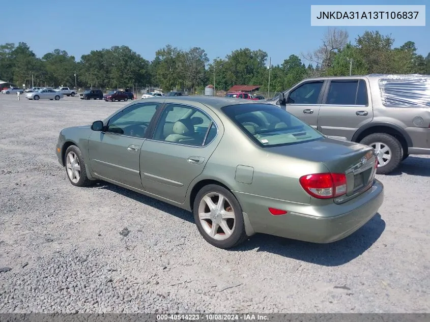 2003 Infiniti I35 Luxury VIN: JNKDA31A13T106837 Lot: 40514223