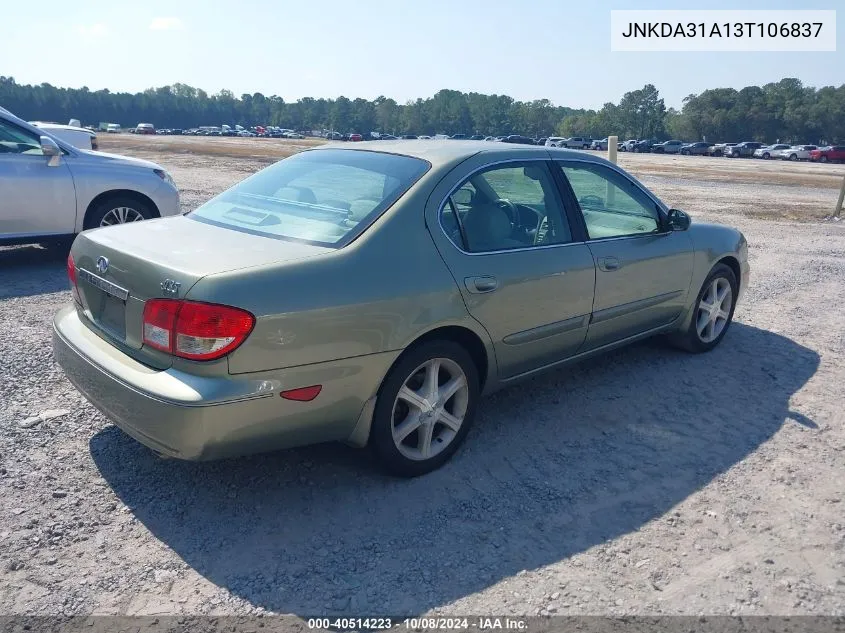 2003 Infiniti I35 Luxury VIN: JNKDA31A13T106837 Lot: 40514223