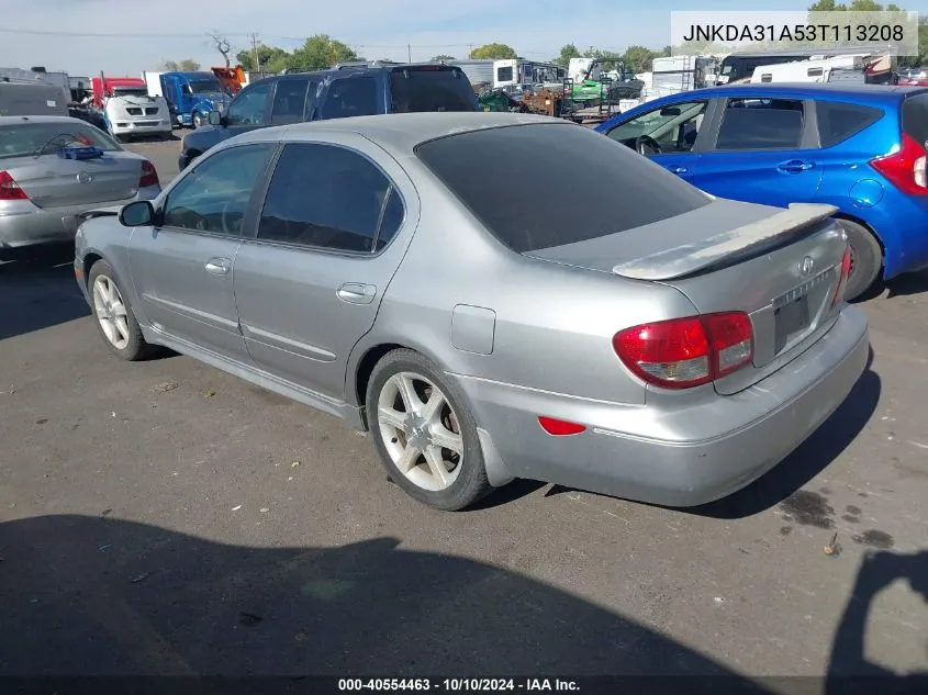 2003 Infiniti I35 Luxury VIN: JNKDA31A53T113208 Lot: 40554463