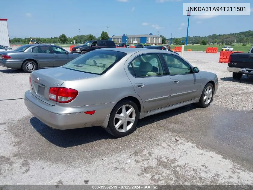 2004 Infiniti I35 Luxury VIN: JNKDA31A94T211501 Lot: 39962519