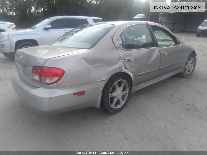 2004 Infiniti I35 VIN: JNKDA31A24T202624 Lot: 40270814