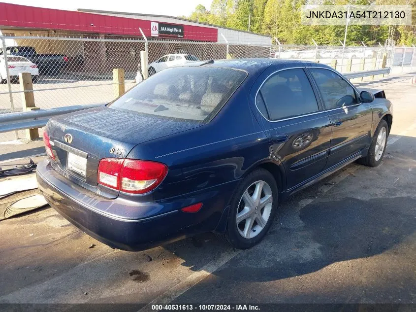 2004 Infiniti I35 VIN: JNKDA31A54T212130 Lot: 40531613