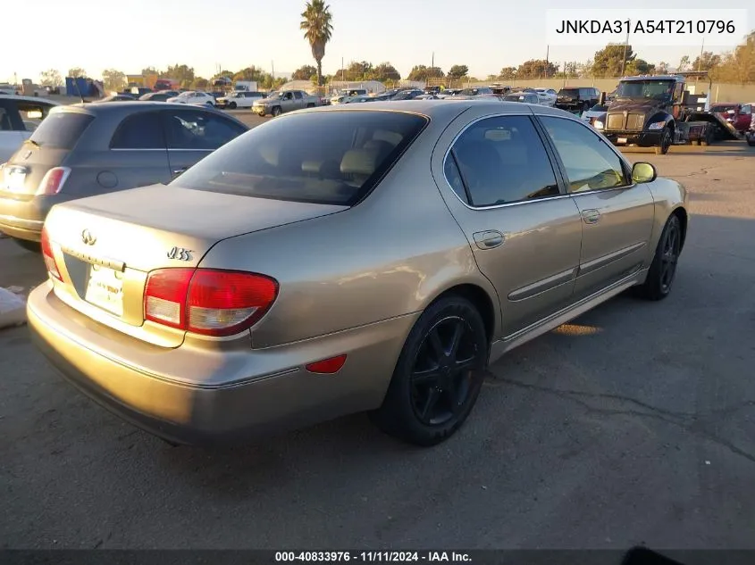 2004 Infiniti I35 Luxury (A4) VIN: JNKDA31A54T210796 Lot: 40833976