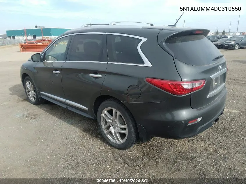 2013 Infiniti Jx35 VIN: 5N1AL0MM4DC310550 Lot: 30046706