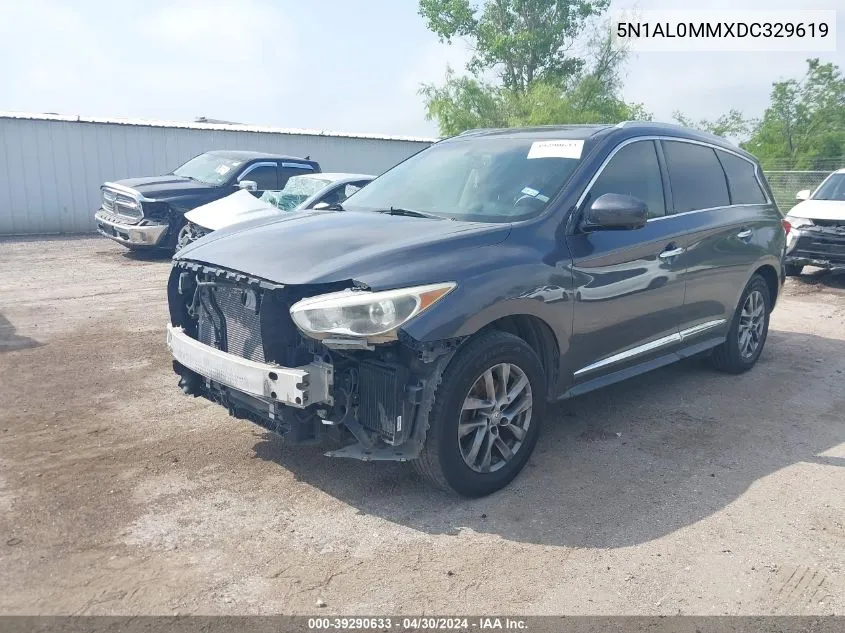 2013 Infiniti Jx35 VIN: 5N1AL0MMXDC329619 Lot: 39290633