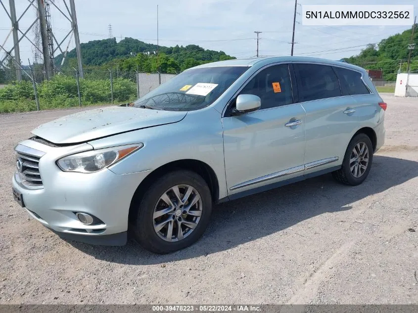 2013 Infiniti Jx35 VIN: 5N1AL0MM0DC332562 Lot: 39478223