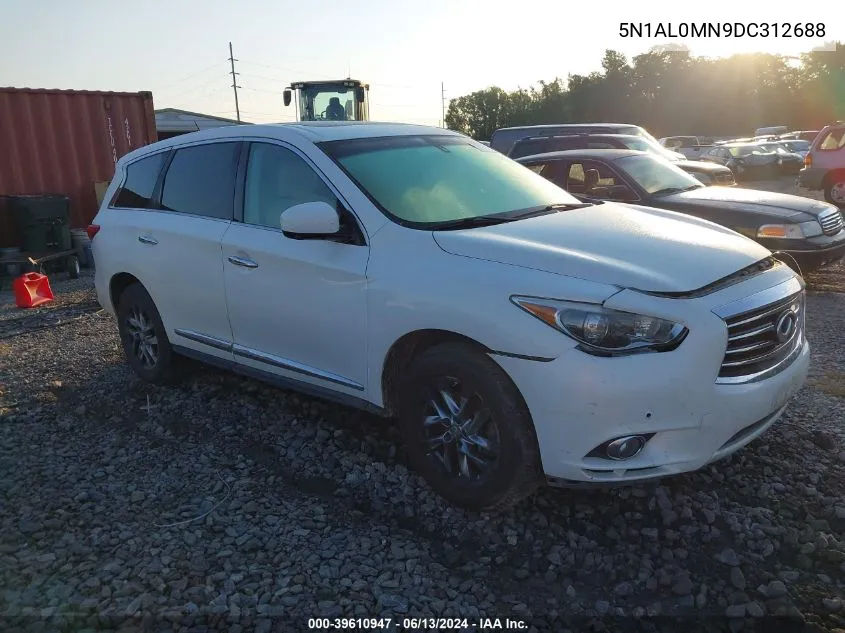 2013 Infiniti Jx35 VIN: 5N1AL0MN9DC312688 Lot: 39610947